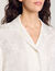 Camisa corta con flores de jacquard