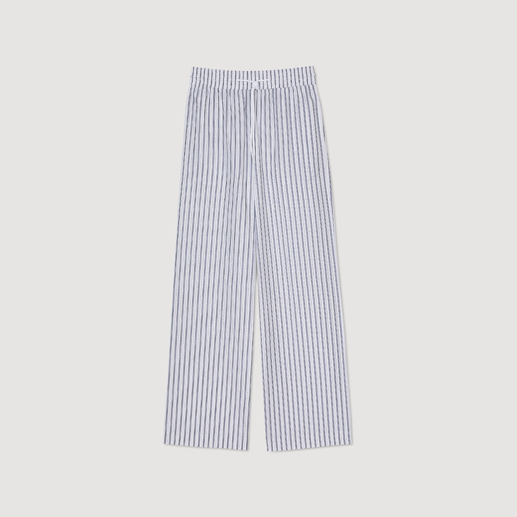 Pantalón a rayas con brillantes