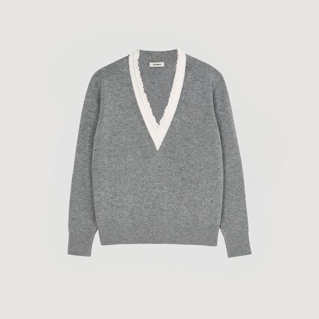 Jersey con cuello de pico