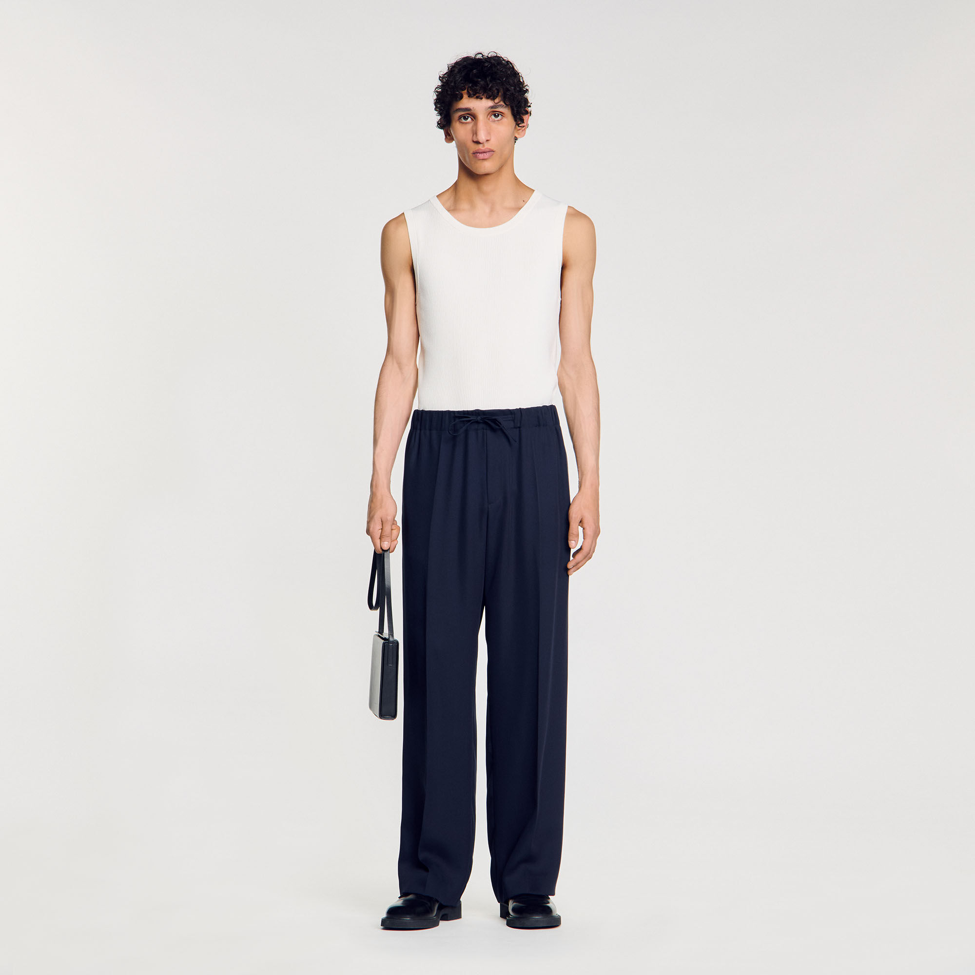 Pantalón ancho elástico