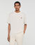 Camiseta con logotipo de cuero