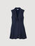 Vestido corto plisado de traje