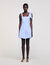 Vestido corto a rayas