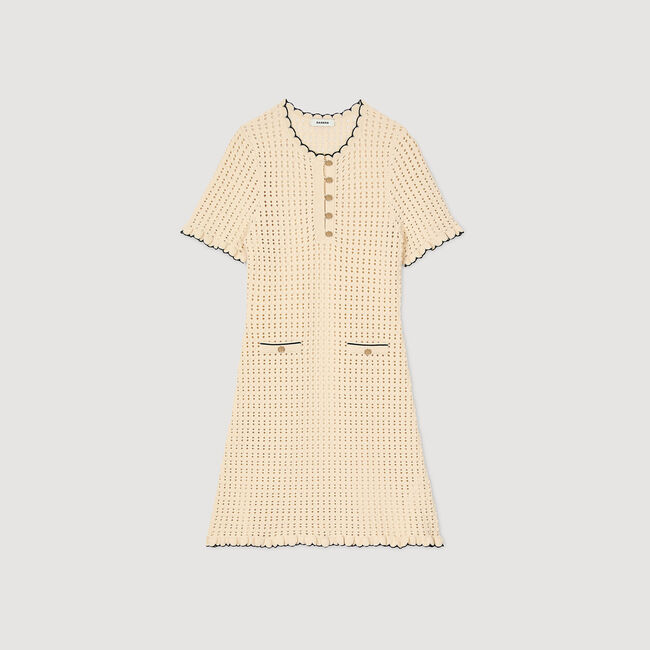 Vestido corto de punto
