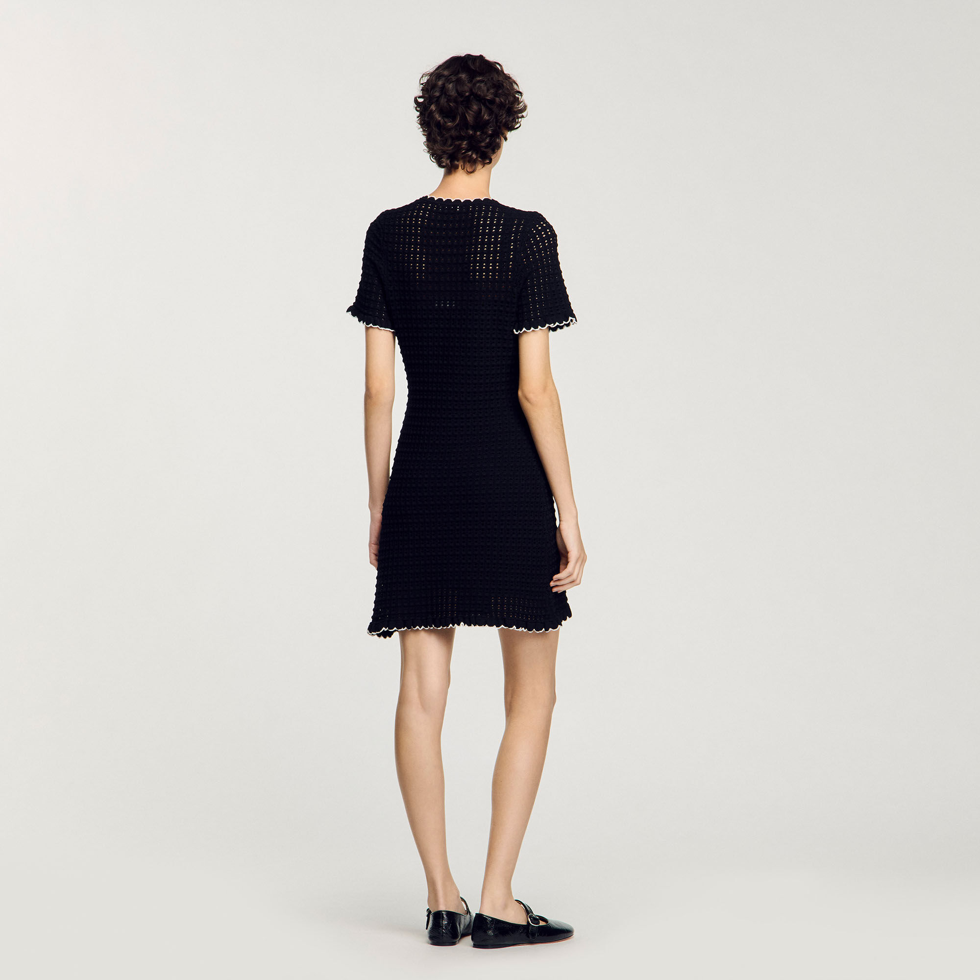 Vestido corto de punto