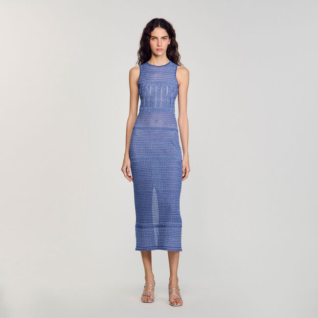 Vestido midi de punto