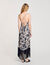 Vestido largo con estampado floral