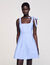 Vestido corto a rayas