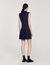 Vestido corto plisado de traje