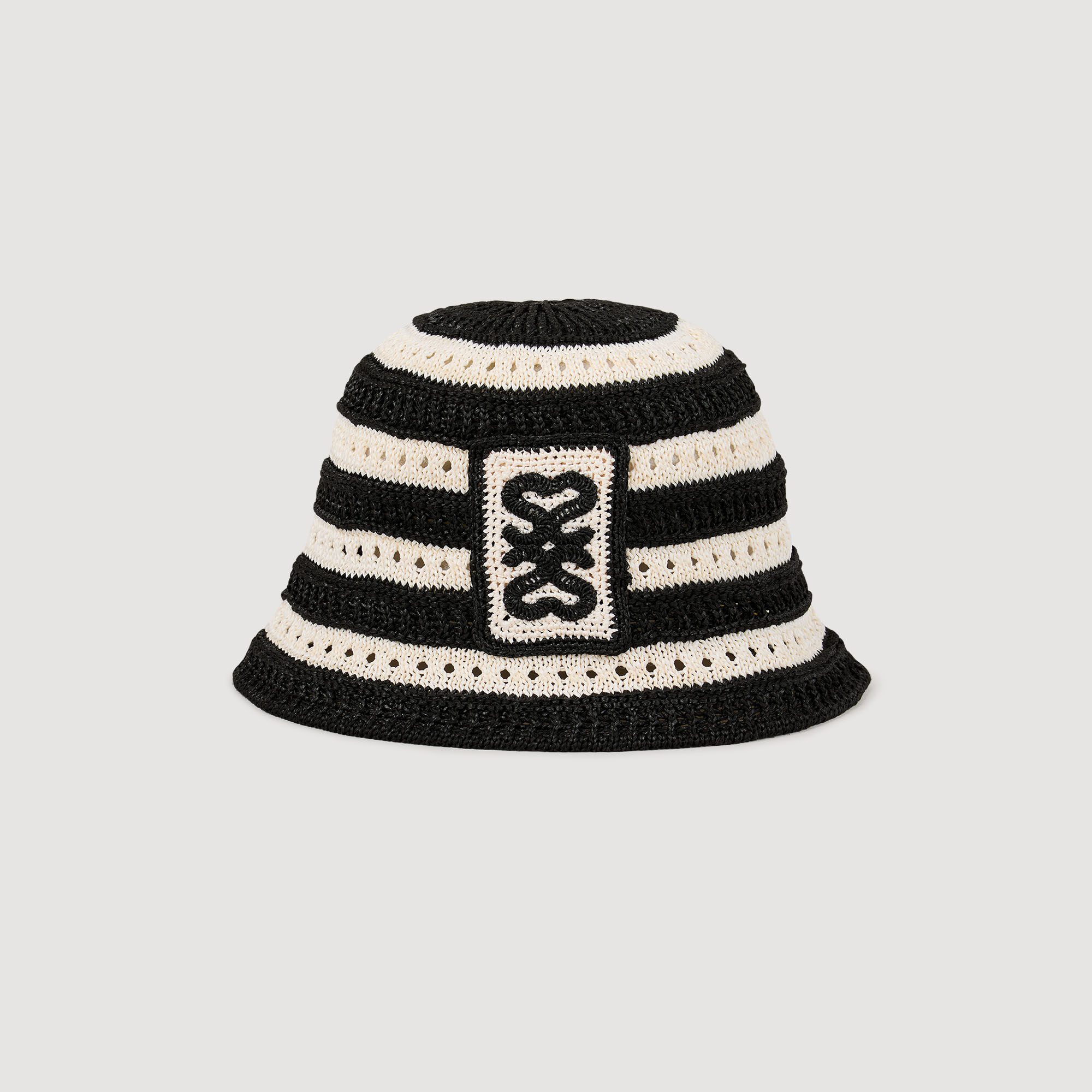 Gorro de pescador ganchillo a rayas