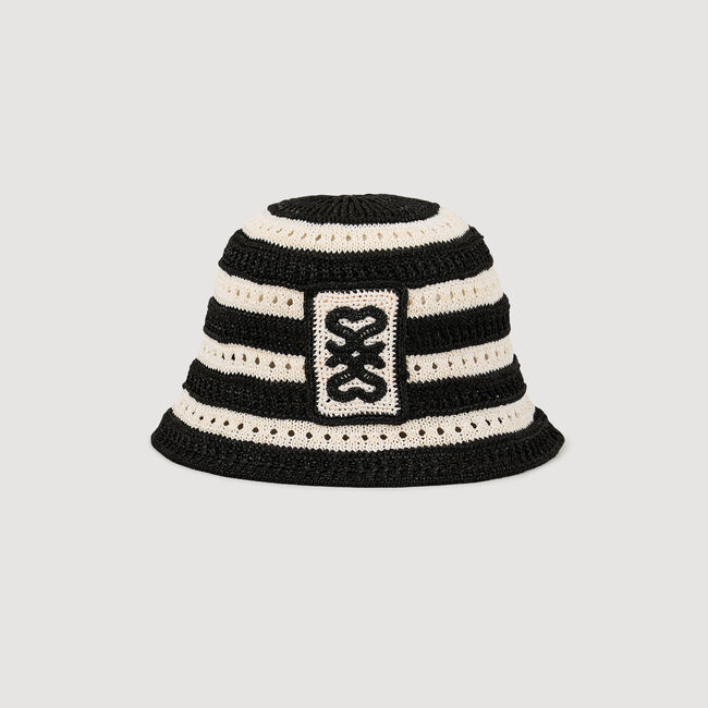 Gorro de pescador ganchillo a rayas