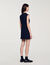 Vestido corto con botones