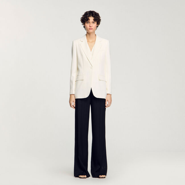Chaqueta de traje con lentejuelas