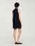 Vestido corto con cuello bebé
