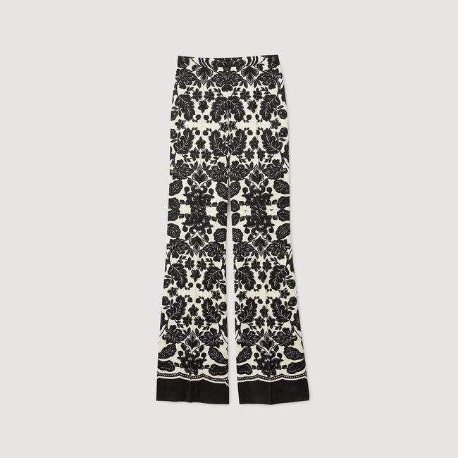 Pantalón con estampado floral