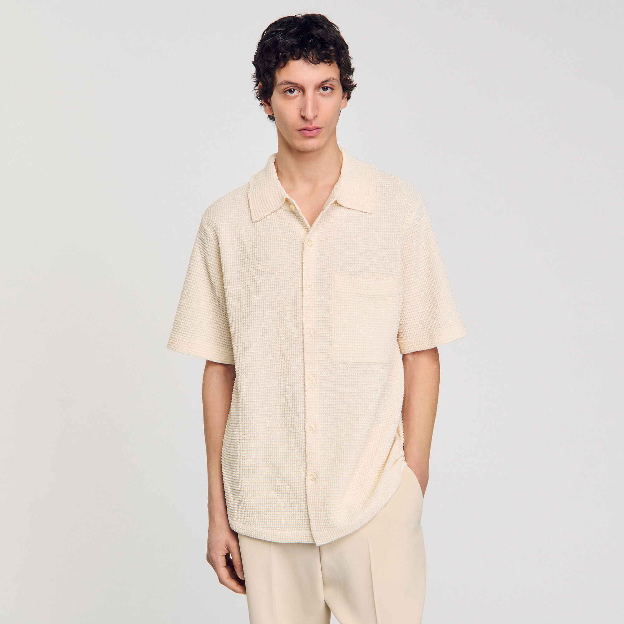 Camisa de nido de abeja