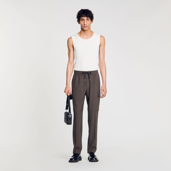 Pantalón cargo elástico