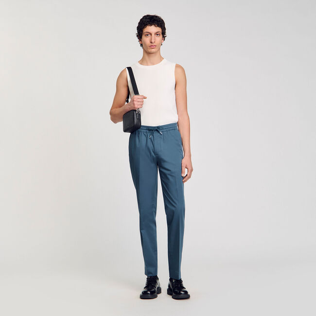 Pantalón recto elástico