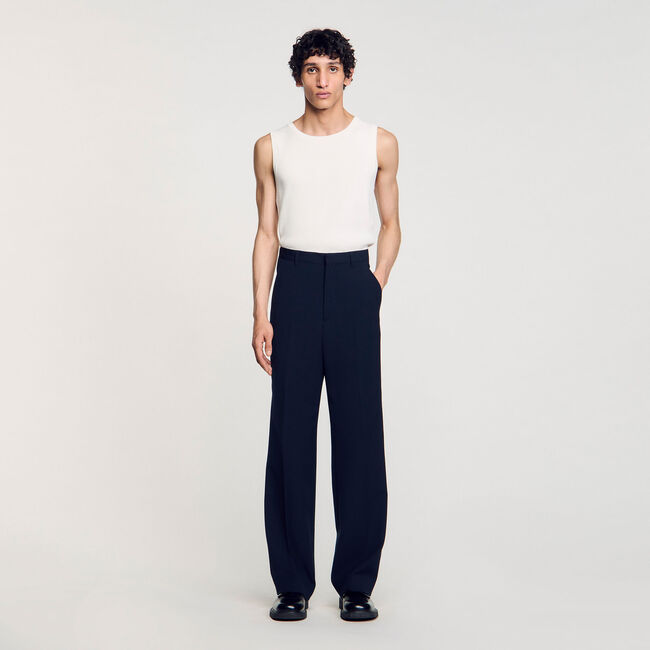 Pantalón de traje de lana