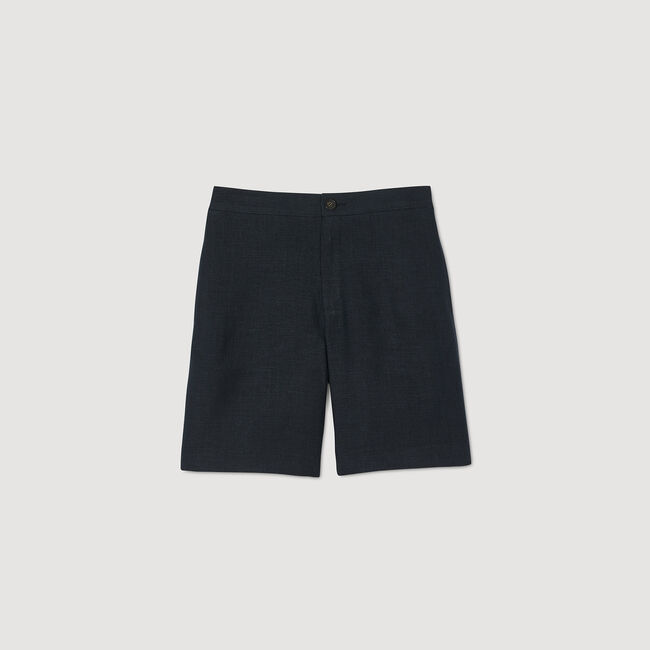 Pantalón corto de lino