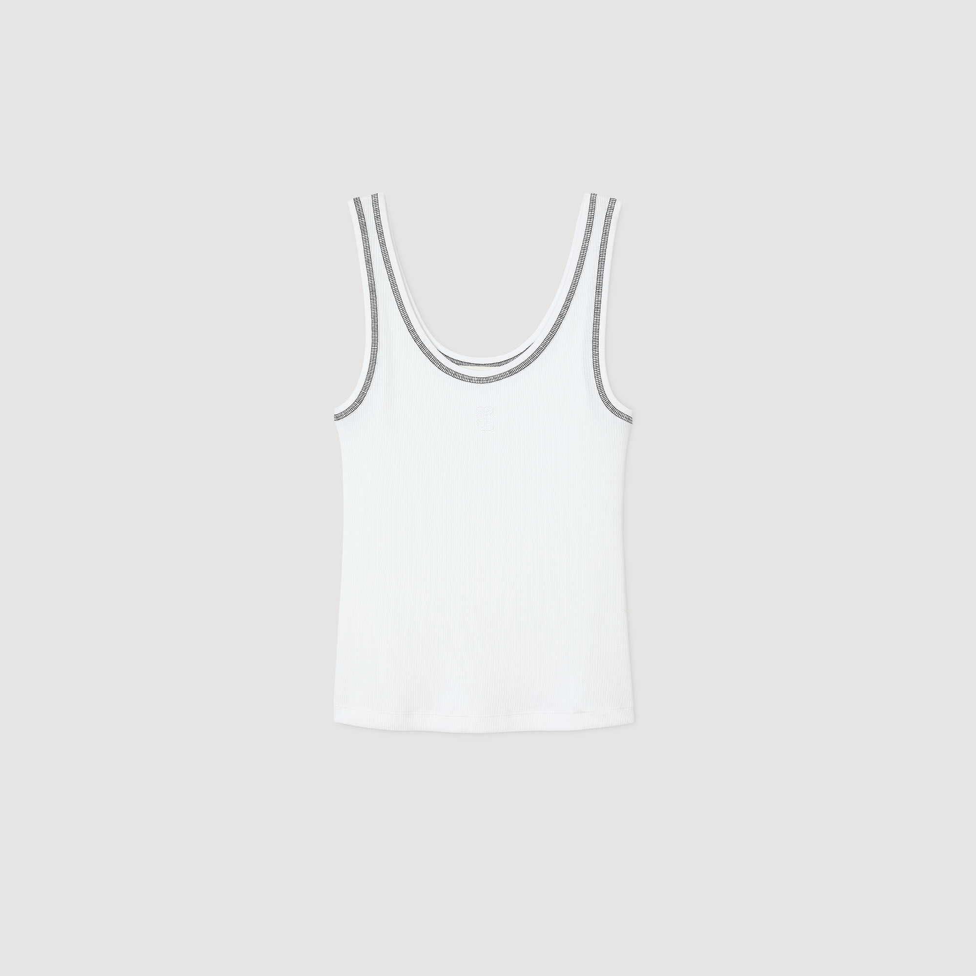 Camiseta de tirantes acanalada
