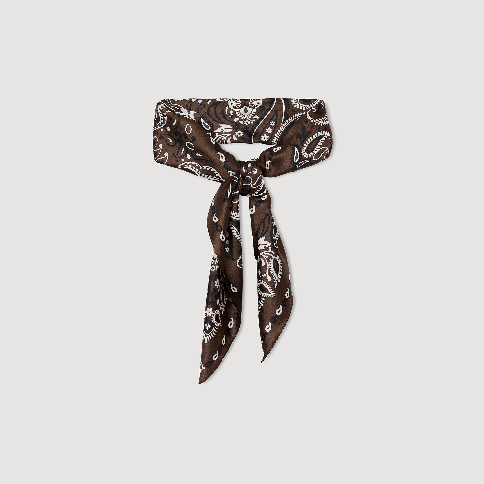 Pañuelo de seda estampado bandana