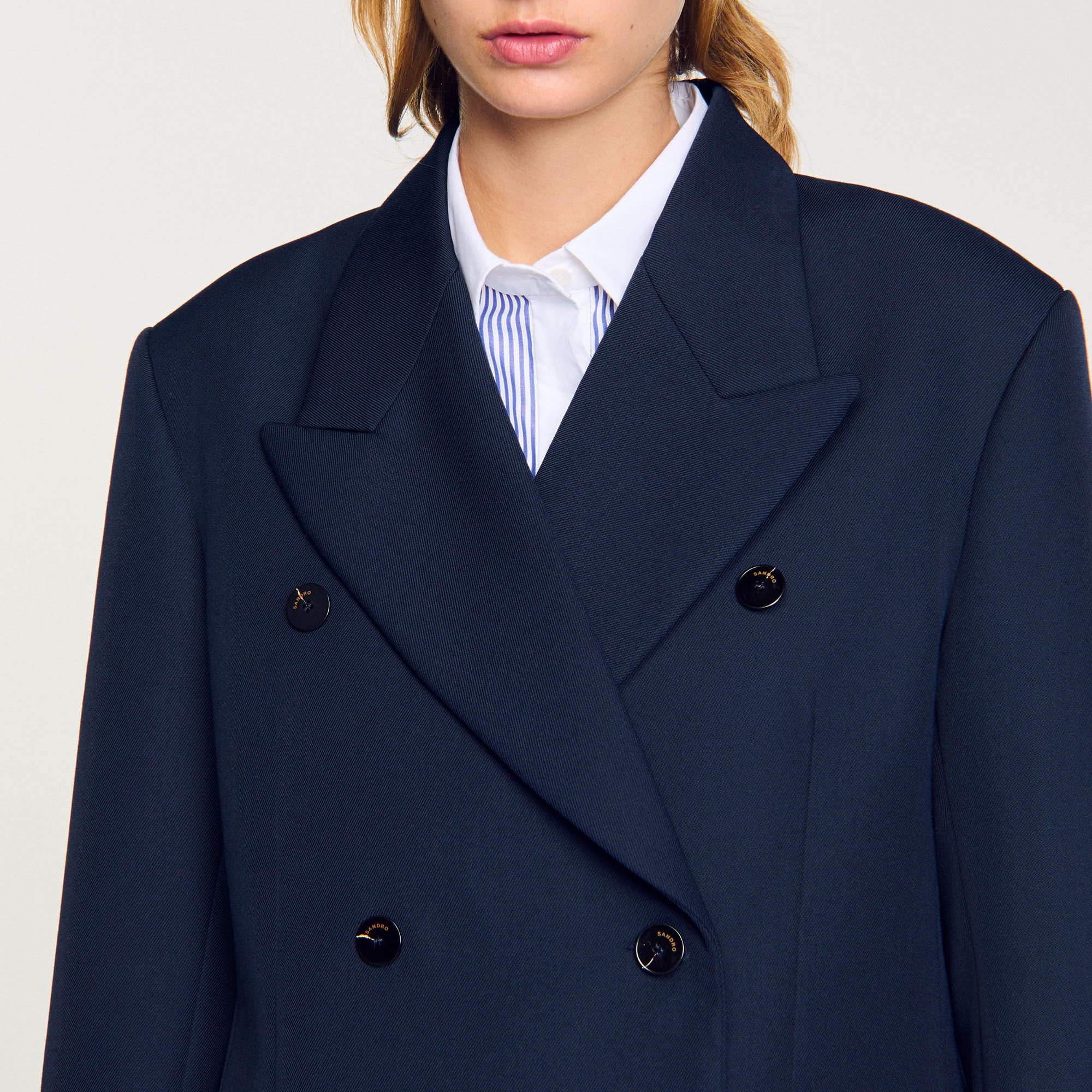 Chaqueta de traje de mezcla de lana