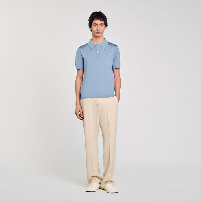 Polo de manga corta de punto