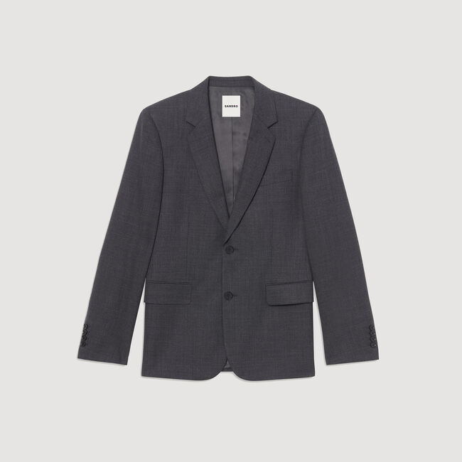 Chaqueta de traje de lana