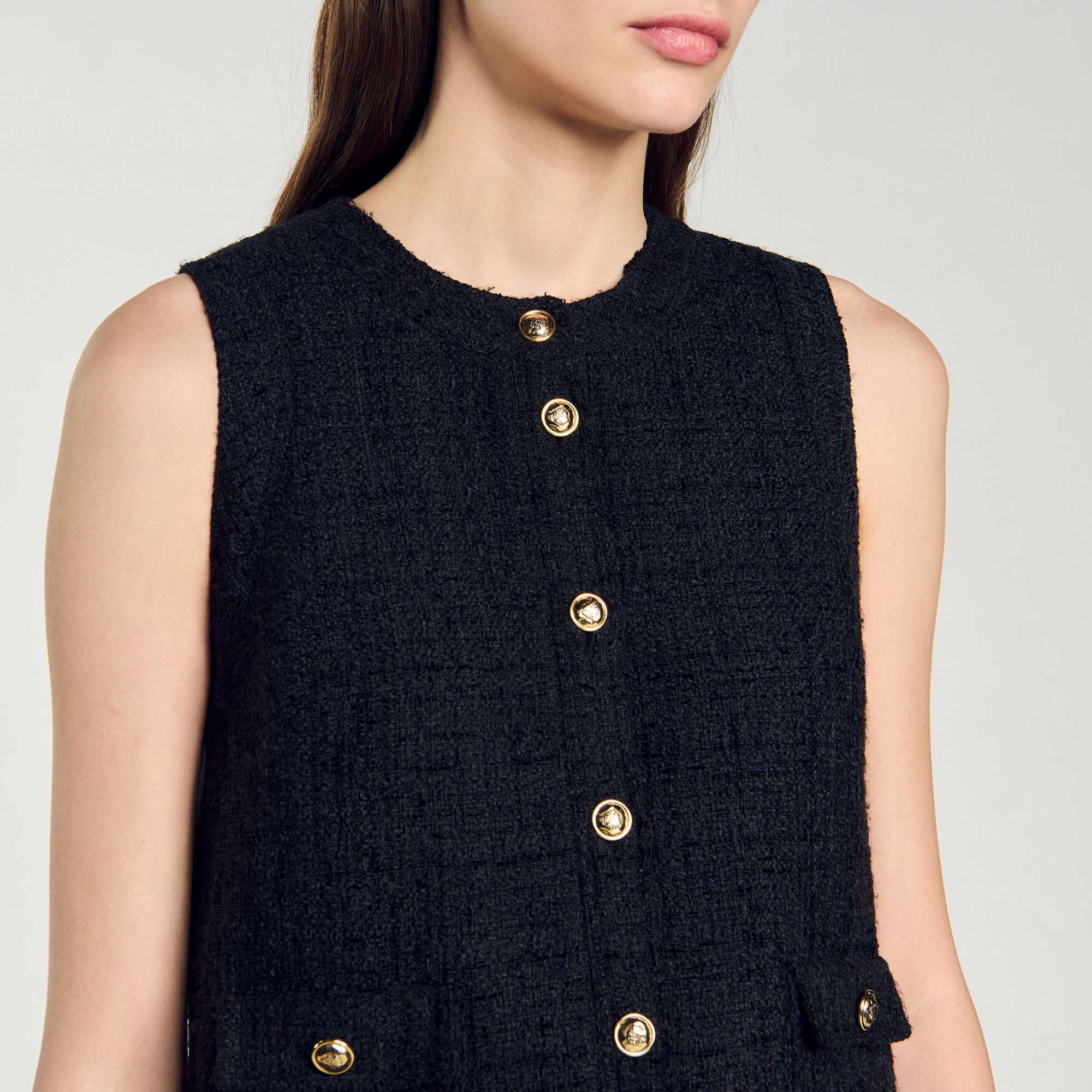 Vestido corto de tweed