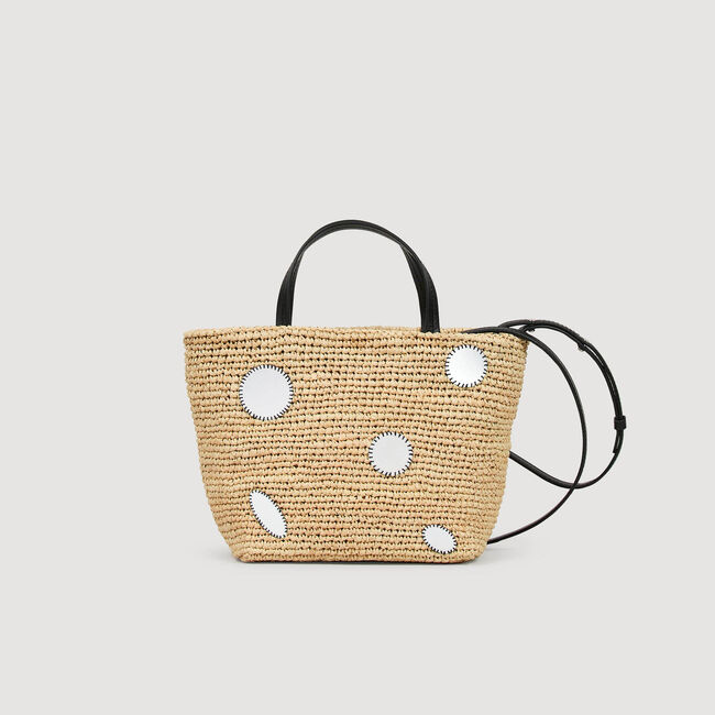 Bolsa cesta de rafia