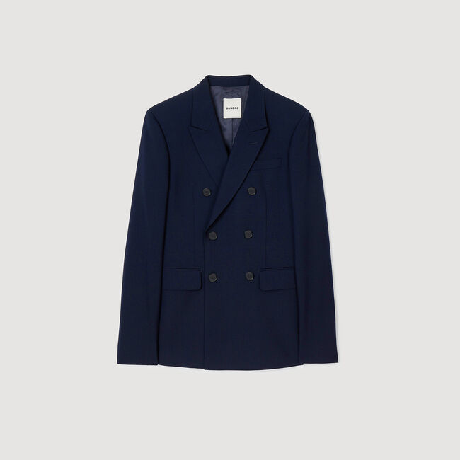 Chaqueta de traje cruzada