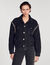Chaqueta oversize de denim con strass
