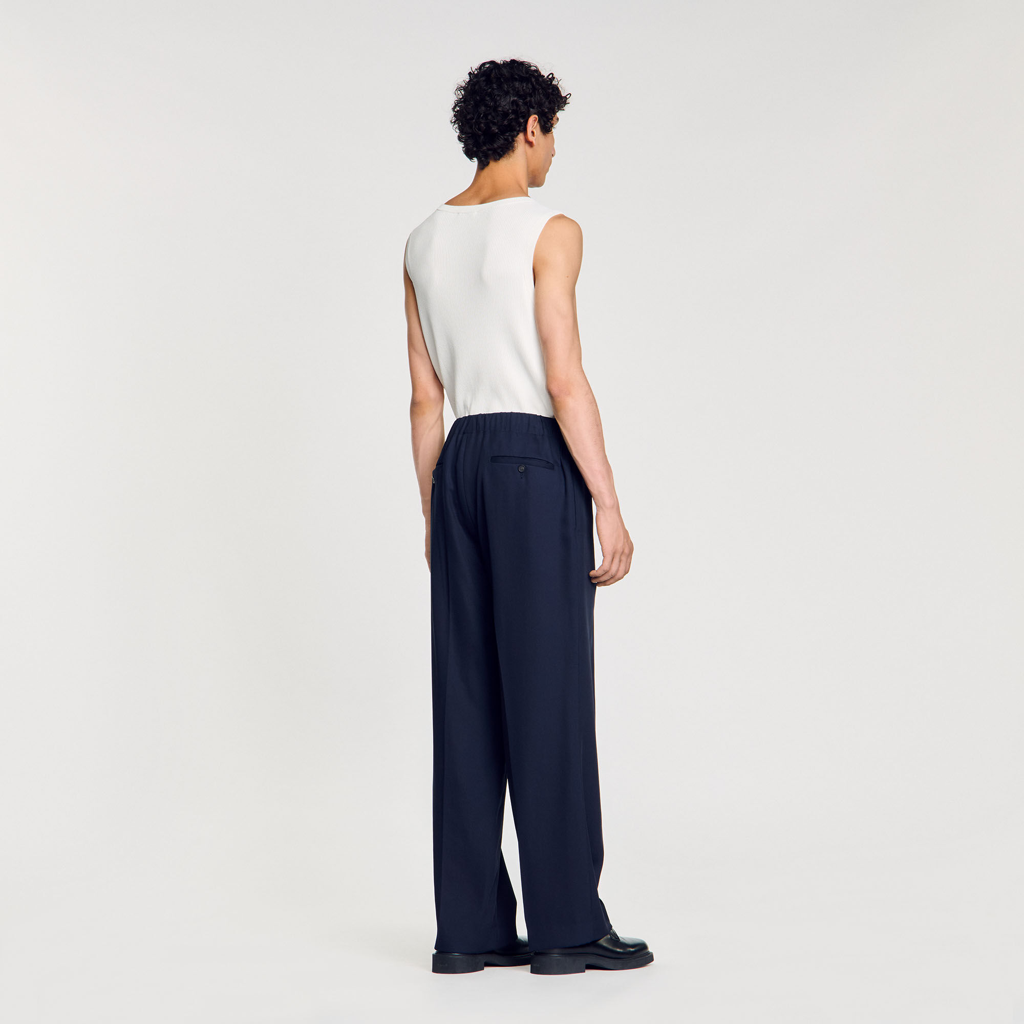 Pantalón ancho elástico