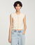 Chaleco de tweed con textura