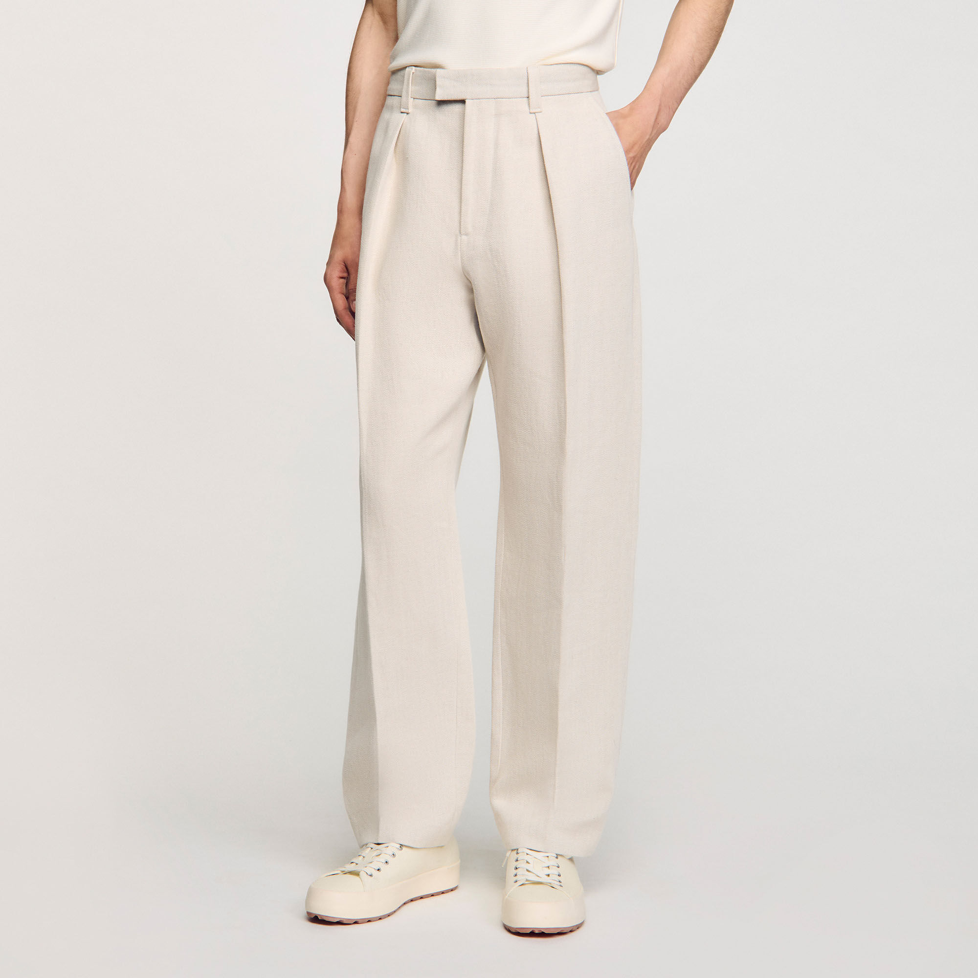 Pantalón ancho de pinzas
