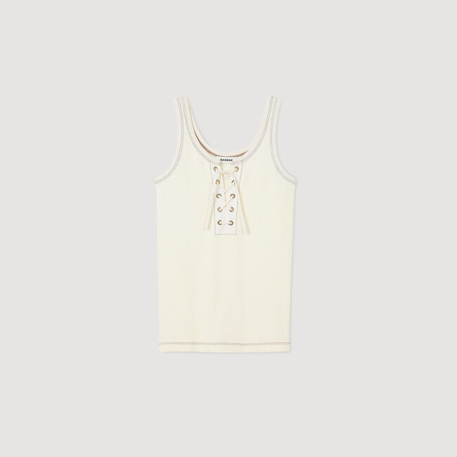 Camiseta de tirantes con cordones