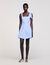 Vestido corto a rayas