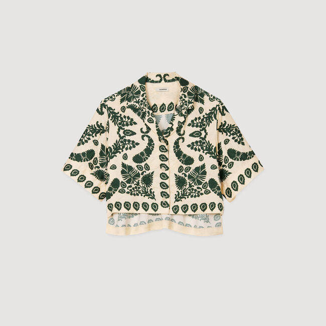 Camisa con estampado floral