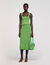Bolso de crochet con borlas