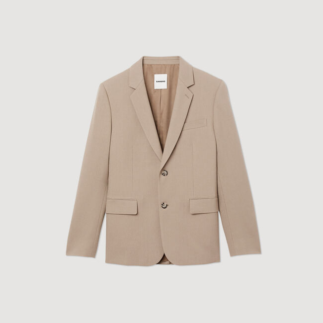 Chaqueta de traje de lana