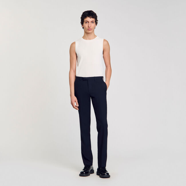 Pantalón de traje de lana
