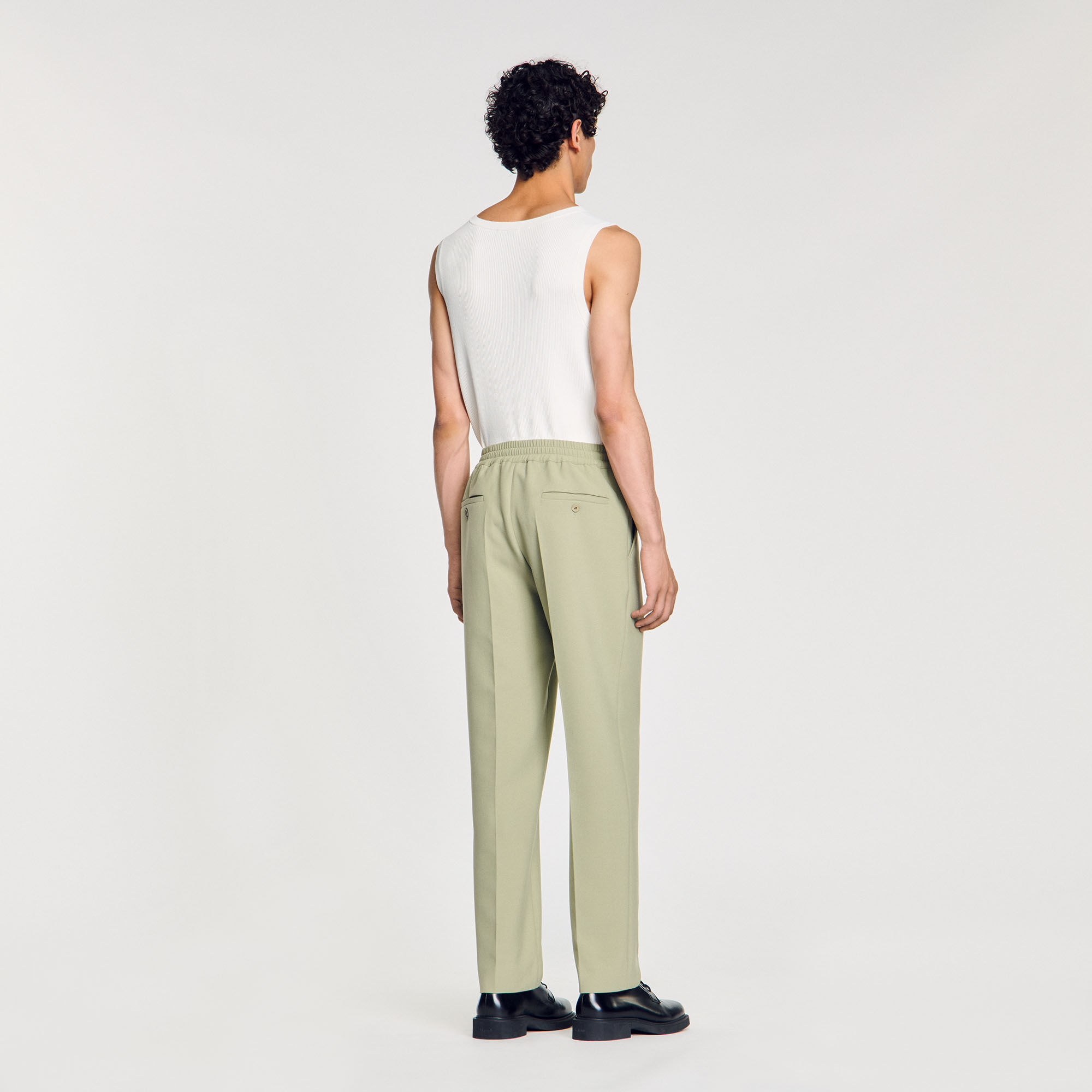 Pantalón recto elástico