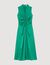 Vestido drapeado de raso