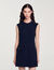 Vestido corto con botones