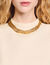 Top corto de punto con collar