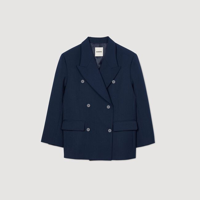Chaqueta de traje de mezcla de lana