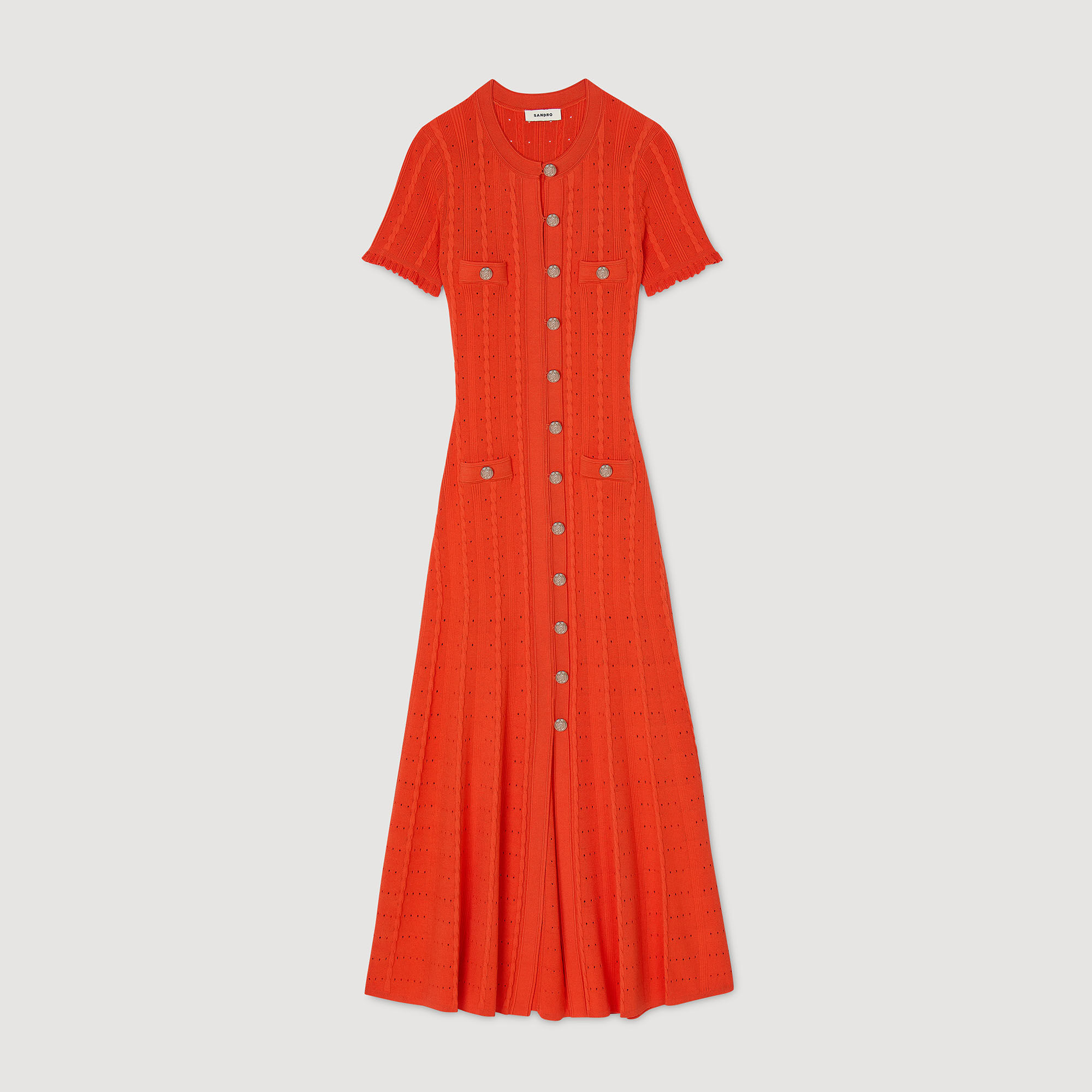 Vestido largo de punto