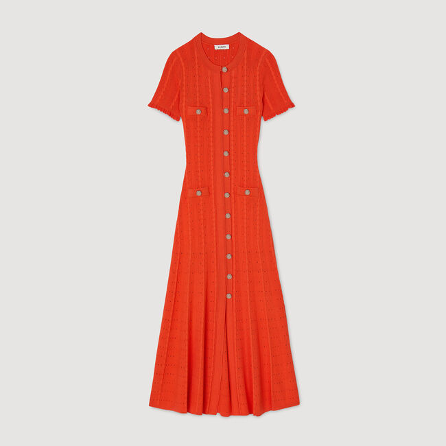 Vestido largo de punto