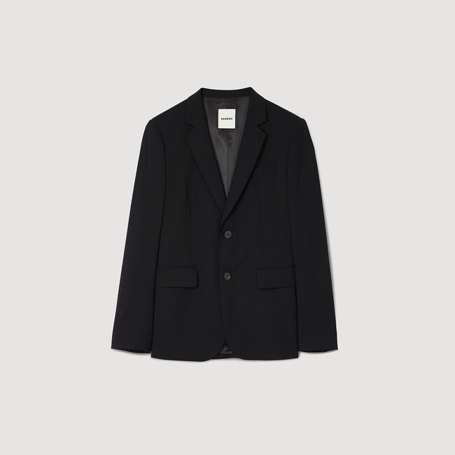 Chaqueta de traje de lana virgen